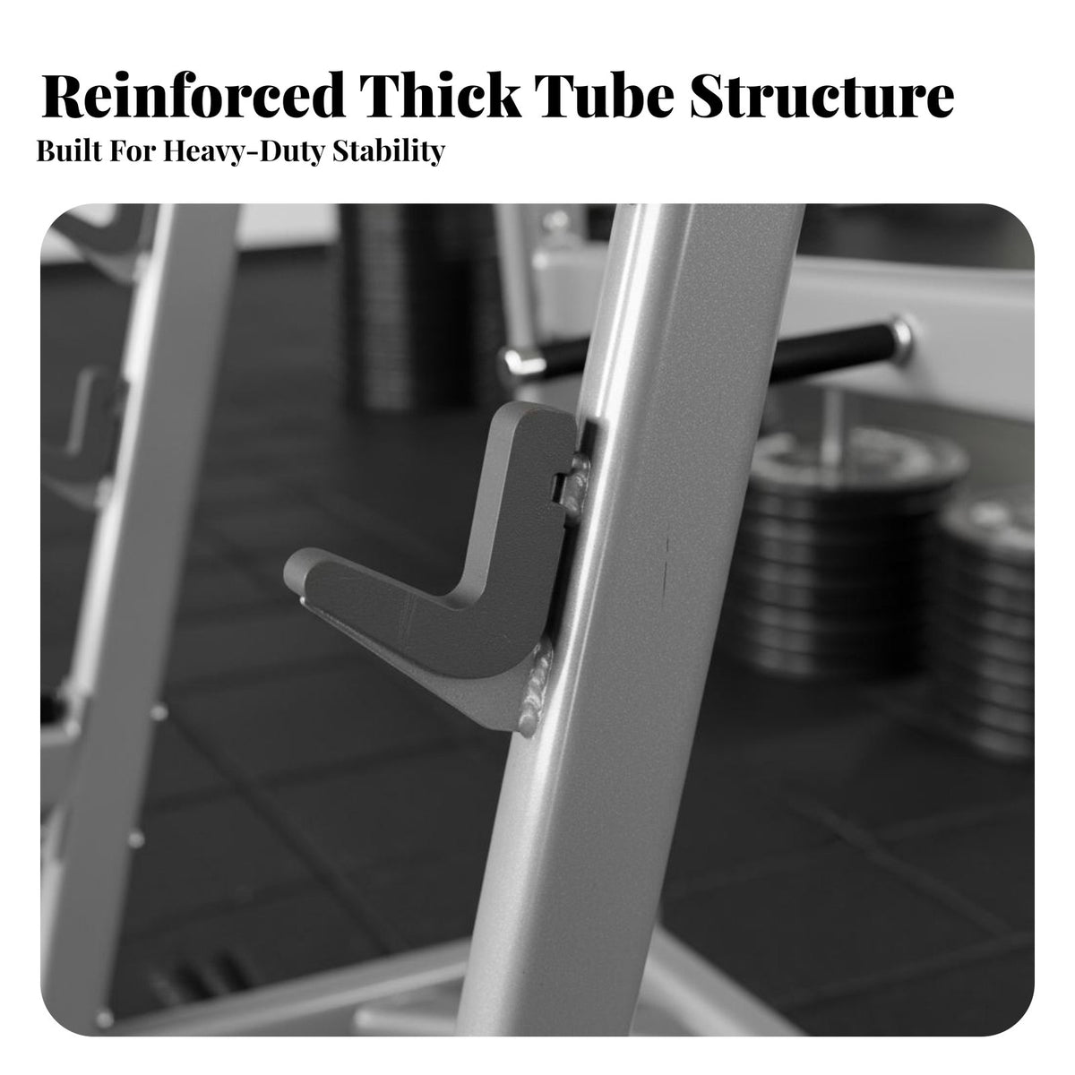 Squat Rack Commercial Grade Bench Press Rack Heavy Duty Multi-Function Weightlifting Stand for Bodybuilders, Powerlifters, Home Gym