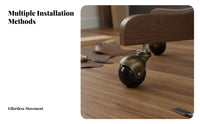 Effortless & Quiet Rolling Office Chair Wheel Easy to Install Spherical Furniture Wheel Floor Protection for Home, Living Room