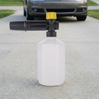 Car Wash Foam Lance for Karcher K Series, Professional Car Detailing and Washing Tool, Dispenser Bottle with Black Adjustable Foam Nozzle, 1 Pack