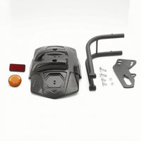 Motorcycle Mudguard with Bracket Universal Rear Mudguard with Reflectors for Riders, Motorcycles