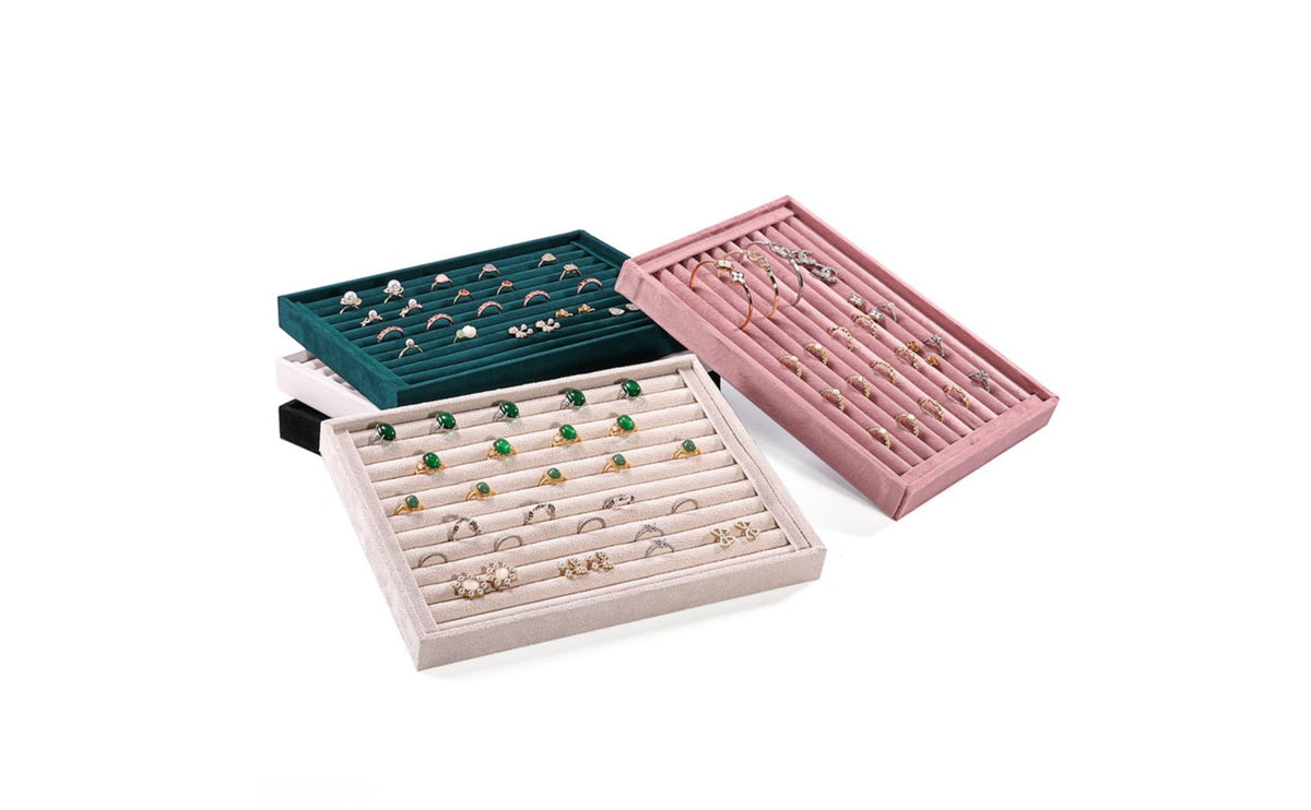 Velvet Band Tray Compact Design Band Display Tray for Dress Table