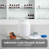 10L Test Sample Container Multipurpose Wide Mouth Reagent Bottle Plastic Fermenting Crock Easy to Clean for Gardeners, Garden