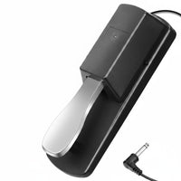6.5mm Standard Connector Sustain Pedal Long-Lasting Universal Keyboard Sustain Pedal Fast Rebound Musical Instrument Accessory Anti-Slip Design for Pianists, Musicians, Beginners, Music Practice, Home Studio, Stage Performance