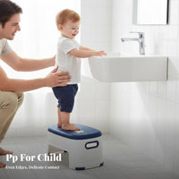 Anti-Slip toddler's Stepping Block Rounded Corners Step Stool Sturdy Construction Footstool Compact Design for Children, Toddlers, Kindergarten, Bathroom, Nursery, Kitchen
