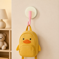4 Pack Waterproof Suction Hooks, No Drill Heavy Duty Hooks, Removable Round Suction Cup Hooks for Bathroom, Kitchen, Glass