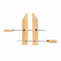 Parallel Clamp with Wooden Body Wooden Manual Screw Fastener Clamp Heavy-Duty Tool for Luthier, Workshop, Instrument Making