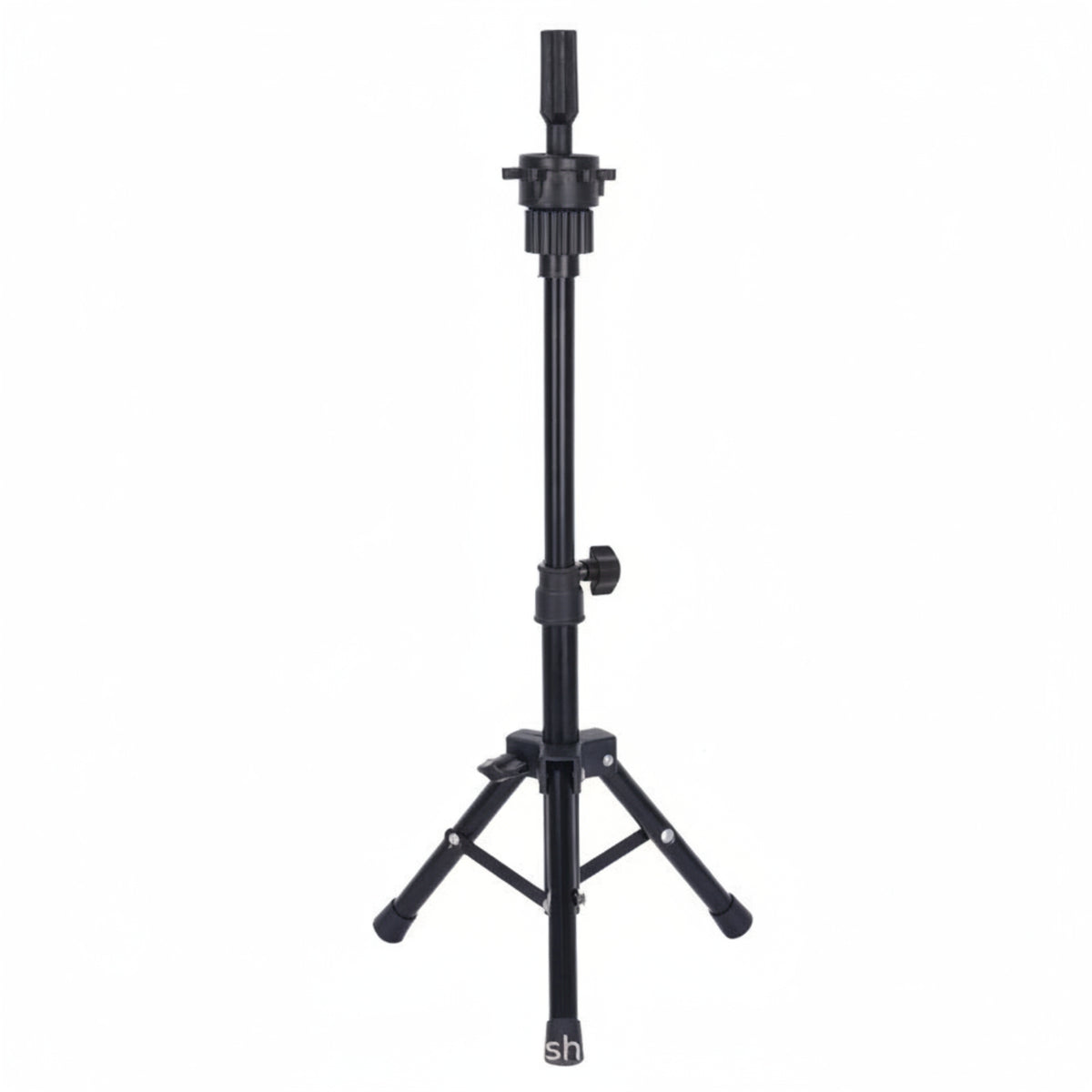 Desktop Mannequin Head Tripod Adjustable Hairpiece Stand with Clamp Compact Hairpiece Stand with Tripod Base Stable for Home Practice