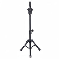 Desktop Mannequin Head Tripod Adjustable Hairpiece Stand with Clamp Compact Hairpiece Stand with Tripod Base Stable for Home Practice