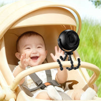 strollers Fan with Flexible Legs Compact Octopus Fan Multi Angle for Commuters