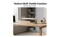 Space-Saving Multi-Tier Desk Rack Layered Design Desktop Organizer Versatile Use Tabletop Shelf Large Capacity for Students, Telecommuting Workers, Homeowners, Study Room, Dormitory, Dresser Top, Kitchen Counter
