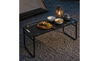 Folding Table Foldable Carbon Steel Folding Table Black