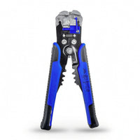 Wire Stripper and Crimping Tool Spring-Loaded Wire Stripper with Crimper Multifunctional Stripping Crimping Pliers Textured-Grip