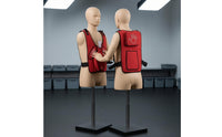 Heimlich Training Vest Chest Graphics Airway Obstruction Assistance Training Vest Black Trim Heimlich Maneuver for Adults