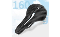 Streamlined Honeycomb Cycle Saddle Ventilated 3D Printed Bike Saddle Breathable Cycling Seat Lightweight for Cyclists, Riders, Road Biking
