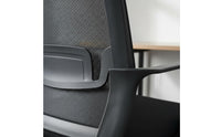 High Density Cushion Ergonomic Computer Chair Fixed Armrests Mesh Back Office Chair for Students