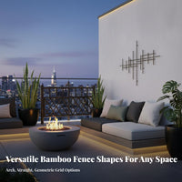Anti Bamboo Fence Panel Long-Lasting Bamboo Privacy Screen Easy Installation Decorative Fence Screen Waterproof for DIY Enthusiasts, Patio Owners, Courtyard, Backyard, Balcony, Pool Area