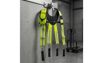 X-Shaped Tool Harness Reflective Strips Padded Tool Suspenders Metal Clips Work Equipment