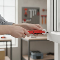 4 Pieces Window Glazing Tool Kit Easy to Use Glass Tool Kit Compact for Glaziers, Home Renovators