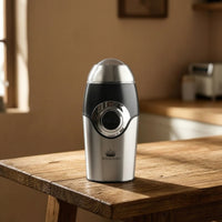 Compact Electric Dry Grinder Stainless Steel Grinder with Clear Lid Lightweight Appliance Countertop for Coffee Lovers, Home Cooks, Kitchen
