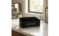 Foldable Coffee Station Organizer Collapsible Coffee Bar Organizer Countertop Organizer Portable for Office Breakroom