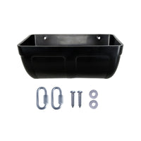Hanging Feed Trough Versatile Hanging Feeder with Hooks Chicken Feeder Small Wall Mount Feed Container BPAsafe for Poultry