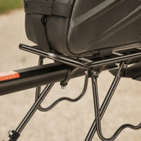 Aluminum Alloy Bike Rack with Bag Sturdy Rear Bike Rack with Mudguard Adjustable Lightweight for Commuters