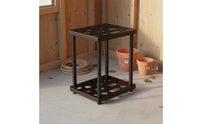 Rust Resistant Yard Tool Rack Space Saving Garden Tool Organizer Stable Base for Gardeners, Garage