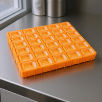 Clear Hinged Lid Orthodontic Storage Box Hard Plastic Oral Parts Organizer Yellow Orthodontic Storage Case Slimline