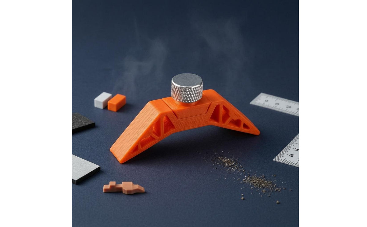 Model Sanding Tool with Triangular Cutouts and Open Frame