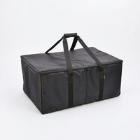 Stage Lighting Storage Bag 1680D Oxford Zippered Lighting Organizer Bag Flannel Lined Removable Dividers