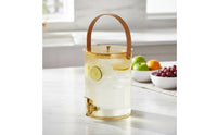 High Temperature Resistant Refrigerator Drink Dispenser with Spigot Large Capacity Fruit Infused Water Dispenser Wide Mouth Iced Tea Pitcher with Faucet Portable Handle for Countertop