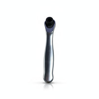 Compact Head Double-Direction Ratchet Wrench Polished Silver Hand Tool