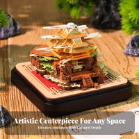 Desk Ornament 3D Paper Sculpture Calendar Creative Gift 3D Art Calendar Collectible for Professionals, Souvenir Collection, Study Room, Home