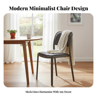 Stackable Design Upholstered Armchair With Armrests Dining Chair Minimalist Design Household Furniture Comfortable Padding for Families, Homeowners, Business Owners, Restaurant, Reception Area, Living Room, Reading Nook