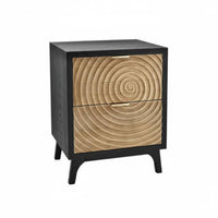 Wabi-Sabi Aesthetic Tree Circles Pattern Cabinet High-Leg Design Sofa Side Table Mid-Century-Century Modern Nightstand Space-Saving for Interior Designers, Apartment Dwellers, Homeowners, Bedroom, Small Areas, Home Office, Hallway