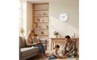 Silent Wall Clock Quiet Minimalist Wall Clock Operated for Light Sleepers, Uncluttered Aesthetic Fans, Bedroom