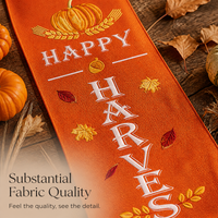 Thanksgiving Harvest Pumpkin Banner Flag for Party Decoration and Photo Background