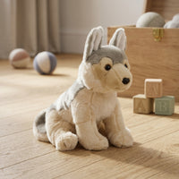Husky Stuffed Animal Soft Husky Stuffed Toy Dog Plushie Fuzzy Stuffed Dog Cuddly for Children, Bed, Nursery