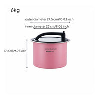 Moisture-Proof Stainless Steel Rice Bin Portable Handle Airtight Rice Container Rust-Resistant for Pantry