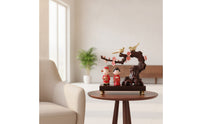 Wedding Ornament with Birds Traditional Couple Figurine with Base Romantic Lovebird Statue for Engagement