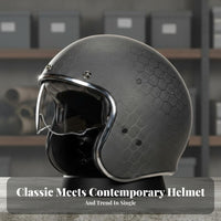 Carbon Fiber Helmet Breathable Carbon Fiber High Impact Resistance for Cruiser Cyclist S, Men, Cruising, Town Commuting, Daily Commute