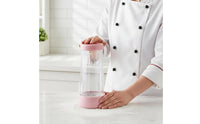Handheld Flour Sifter Single-Hand Function Semi-Automatic Sifter Container Baking Tool With Lid