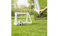 Inflatable Soccer Goal Inflatable Football Net Lightweight Soccer Goal with Ground Stakes for Kids