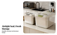 Moisture-Proof Airtight Rice Container Safe Rice Storage Container Wide Mouth Design for Kitchen