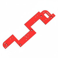 Aluminum Alloy U Slot Template Thickened Cabinet Handle Jig Accurate Positioning Wardrobe Handle Jig Precise Cutting for Carpenters, Woodworkers, Furniture Workshop