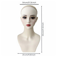 Hairpiece Mannequin Head Easy to Use Female Mannequin Head Stable Base for Photo Photography