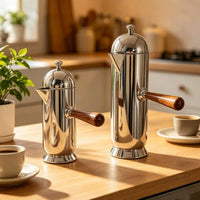 Stainless Steel French Press Coffee Maker with Creative Design