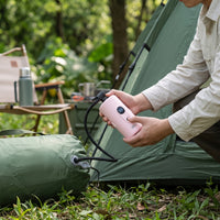 Rechargeable Mini Air Pump with Battery Portable Handheld Air Pump Cordless Compact for Campers, Backpackers, Camping, Campsite