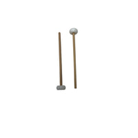 wsmith Orff Instrument Mallet, Flat Hard Rubber Head, Tuning Fork Mallet