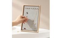 Jewelry Display Stand Compact Necklace Holder with Hooks Sturdy Necklace Stand Hooks for Vanity